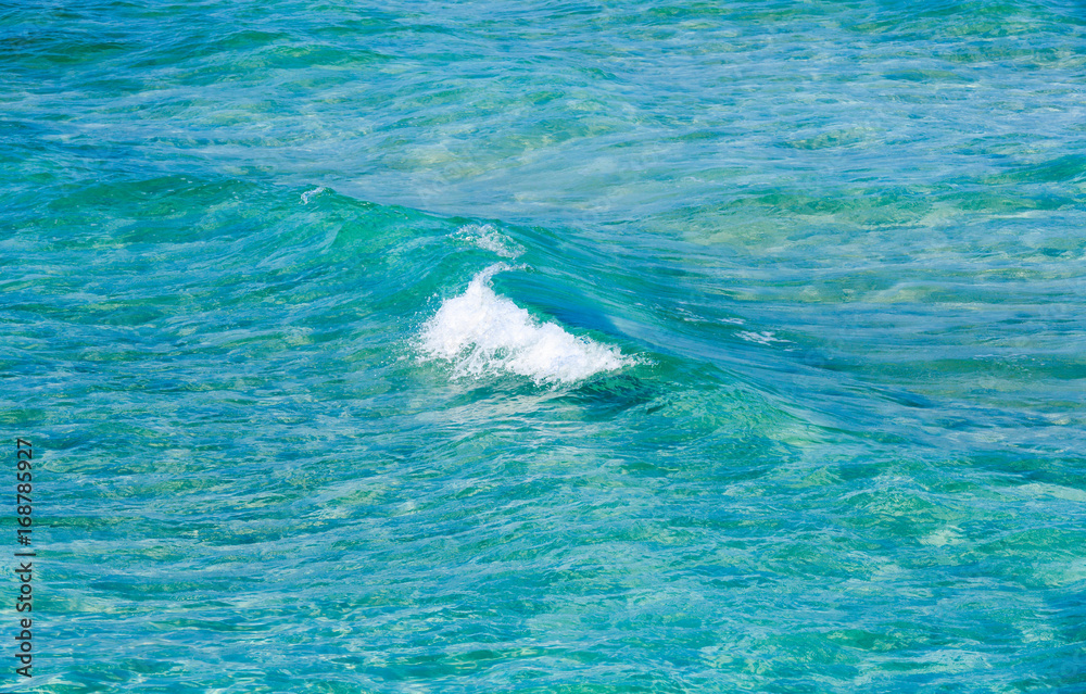 Naklejka premium Sea flowing water surface