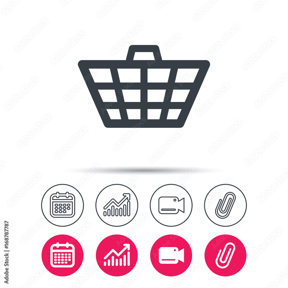 Basket icon. Shopping cart sign. Basket icon. Shopping cart sign.