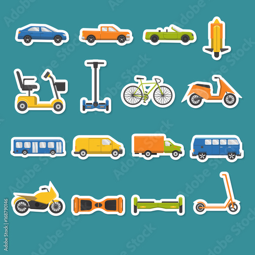 Collection of transport icons