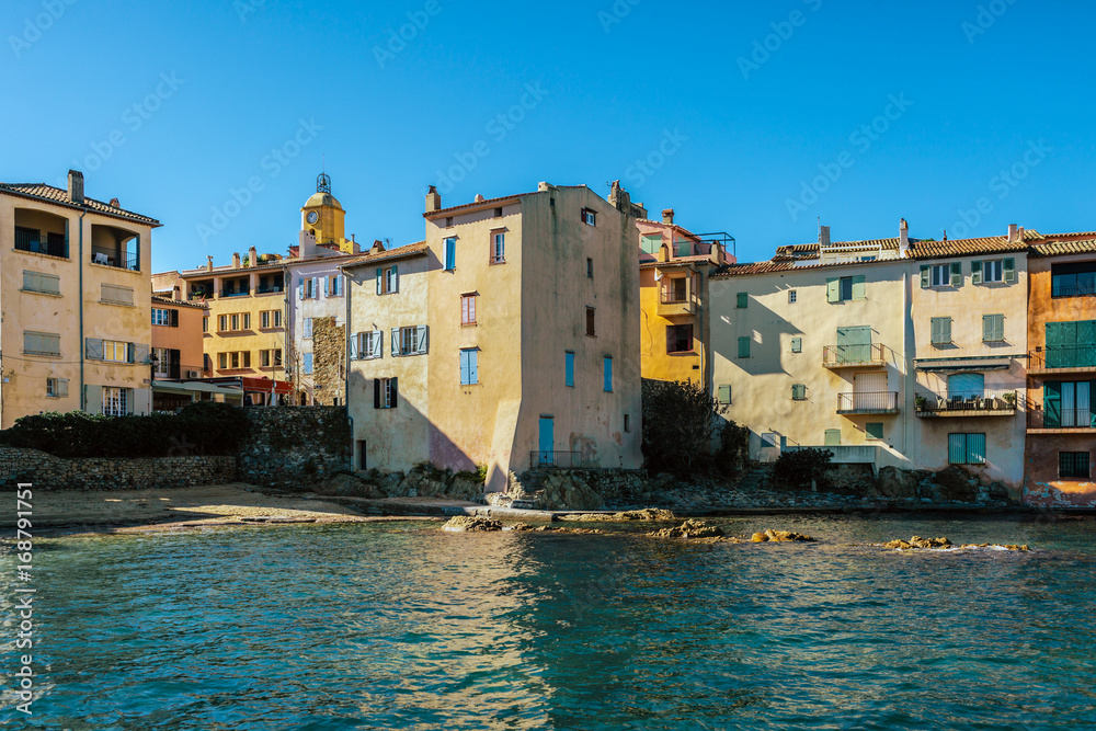 Old buildings in Saint Tropez, France