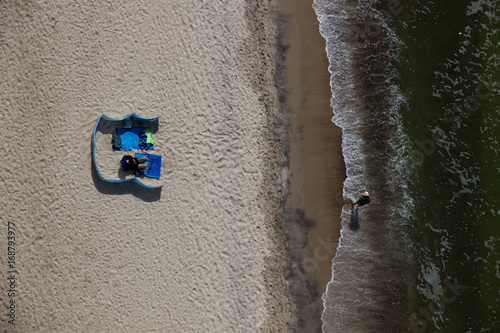 plaża, ludzie, Ustka, Rowy, Bałtyk, wypoczynek, piasek, 