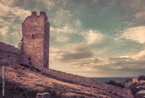 Ancient Genoese fortress in Crimea