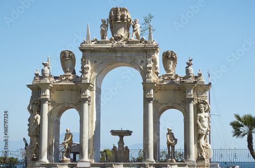 Fontana del Gigante o della Immacolatella. Naples, Italy. photo