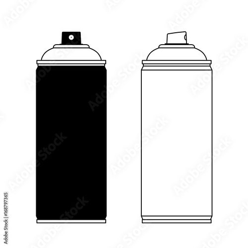 Spray paint silhouette
