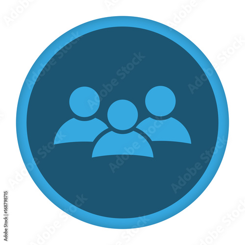 App Icon blau Gruppenbild