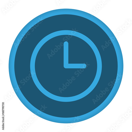 App Icon blau Uhr