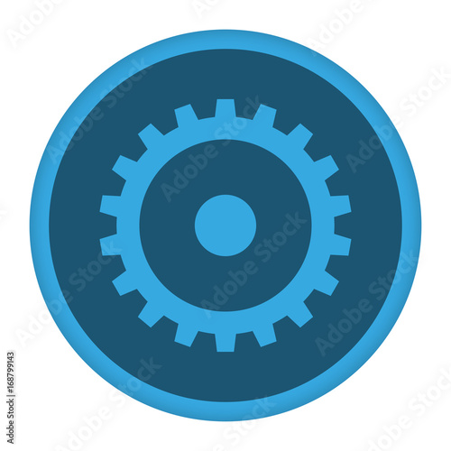 App Icon blau Zahnrad Optionen