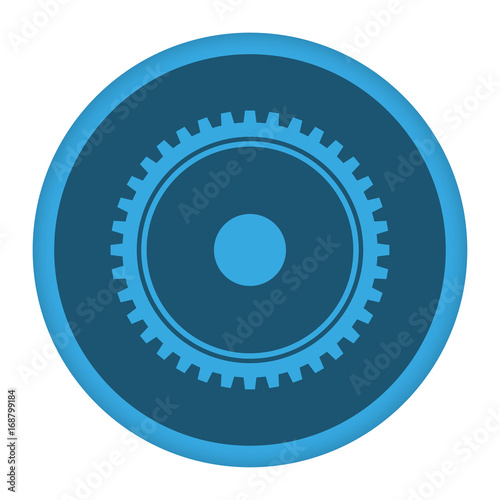 App Icon blau Zahnrad Systemeinstellungen