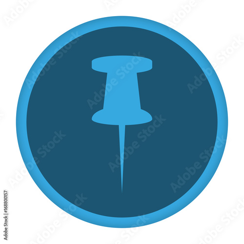 App Icon blau Stecknadel