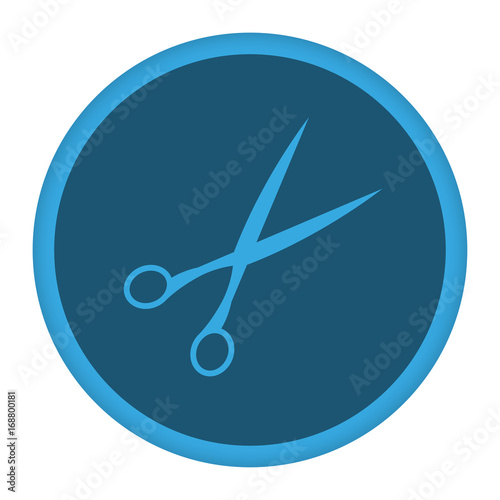 App Icon blau Schere