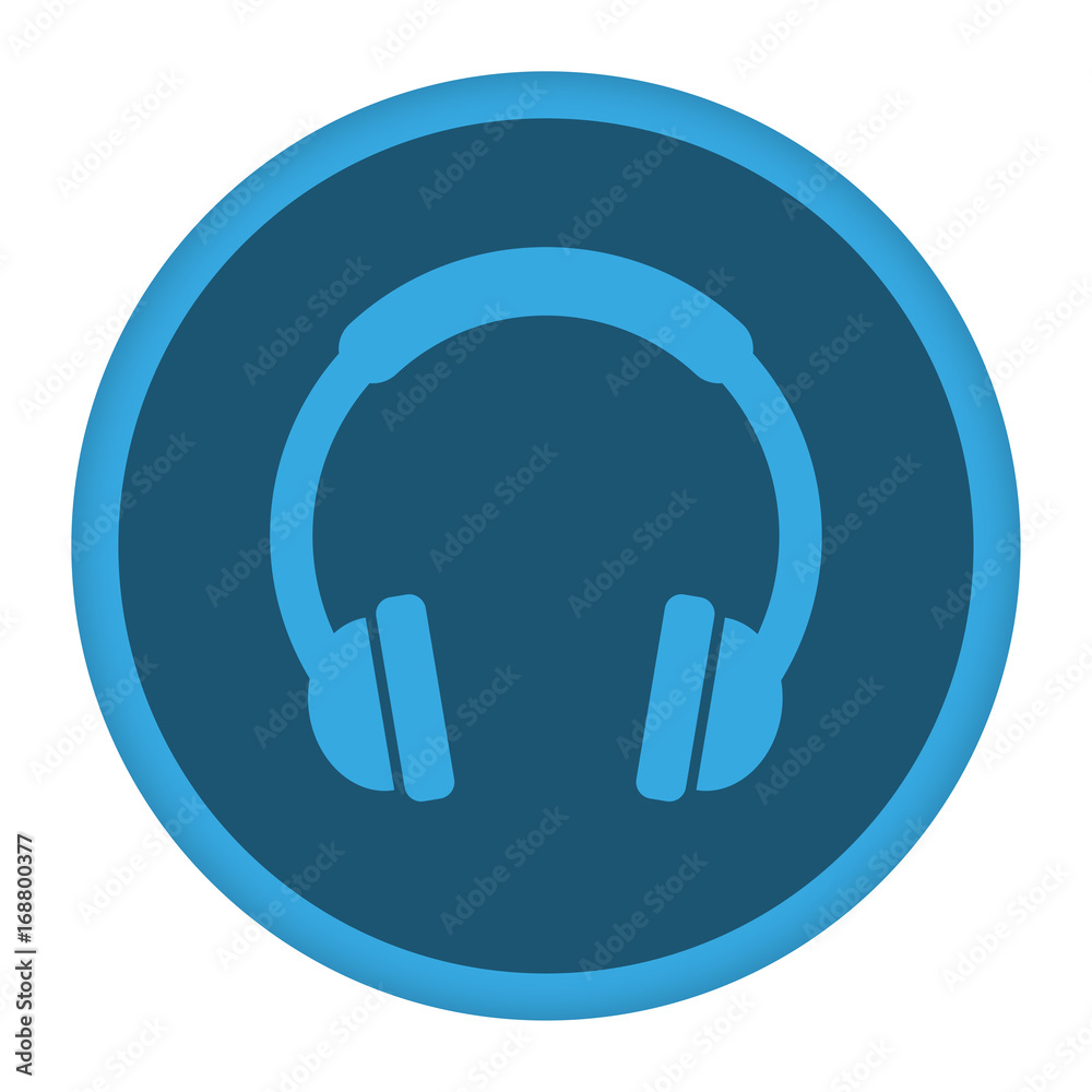 App Icon blau Kopfhörer App Icon blau Kopfhörer