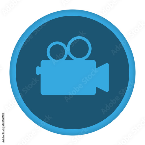 App Icon blau Videokamera retro