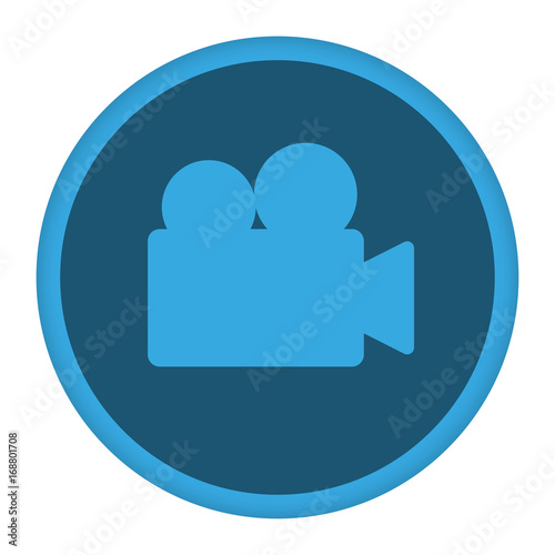 App Icon blau Videokamera