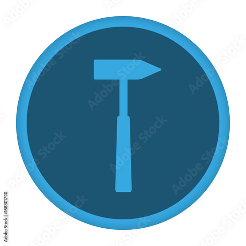 App Icon blau Hammer Werkzeug