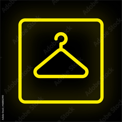 Neon Button App - Kleiderbügel