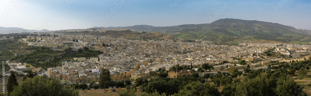 Panoramic view of Fez, Morocco