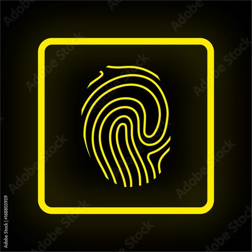 Neon Button App - Fingerabdruck ID