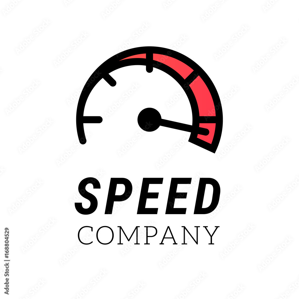 Speed logo. Internet or car abstract symbol of speed logo design. Vector icon for logo template