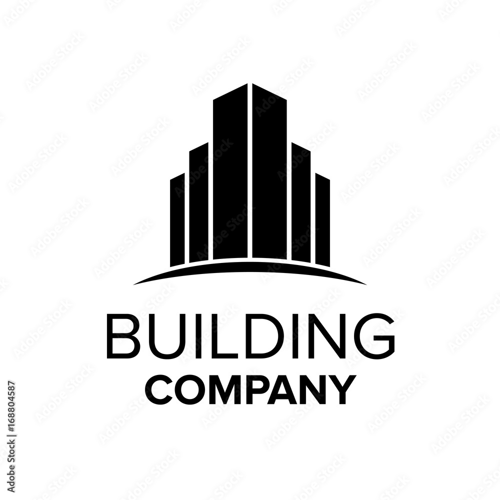 Building logo template. Abstract real estate symbol
