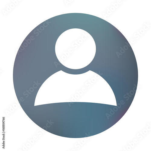 Farbiger Button - Anwender-Symbol