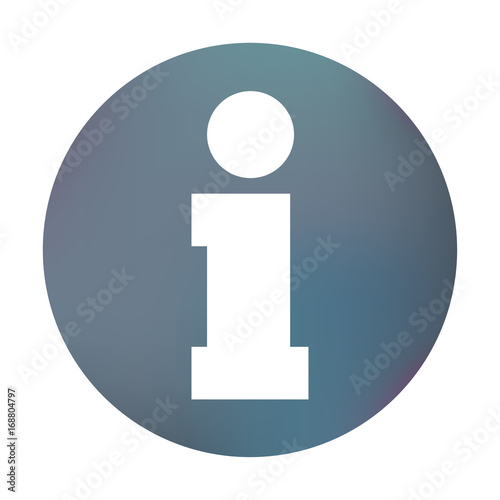 Farbiger Button - Informations-Symbol