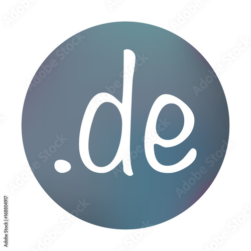 Farbiger Button - .de-Domain kreativ