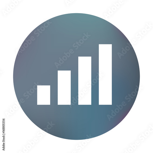 Farbiger Button - ansteigender Graph