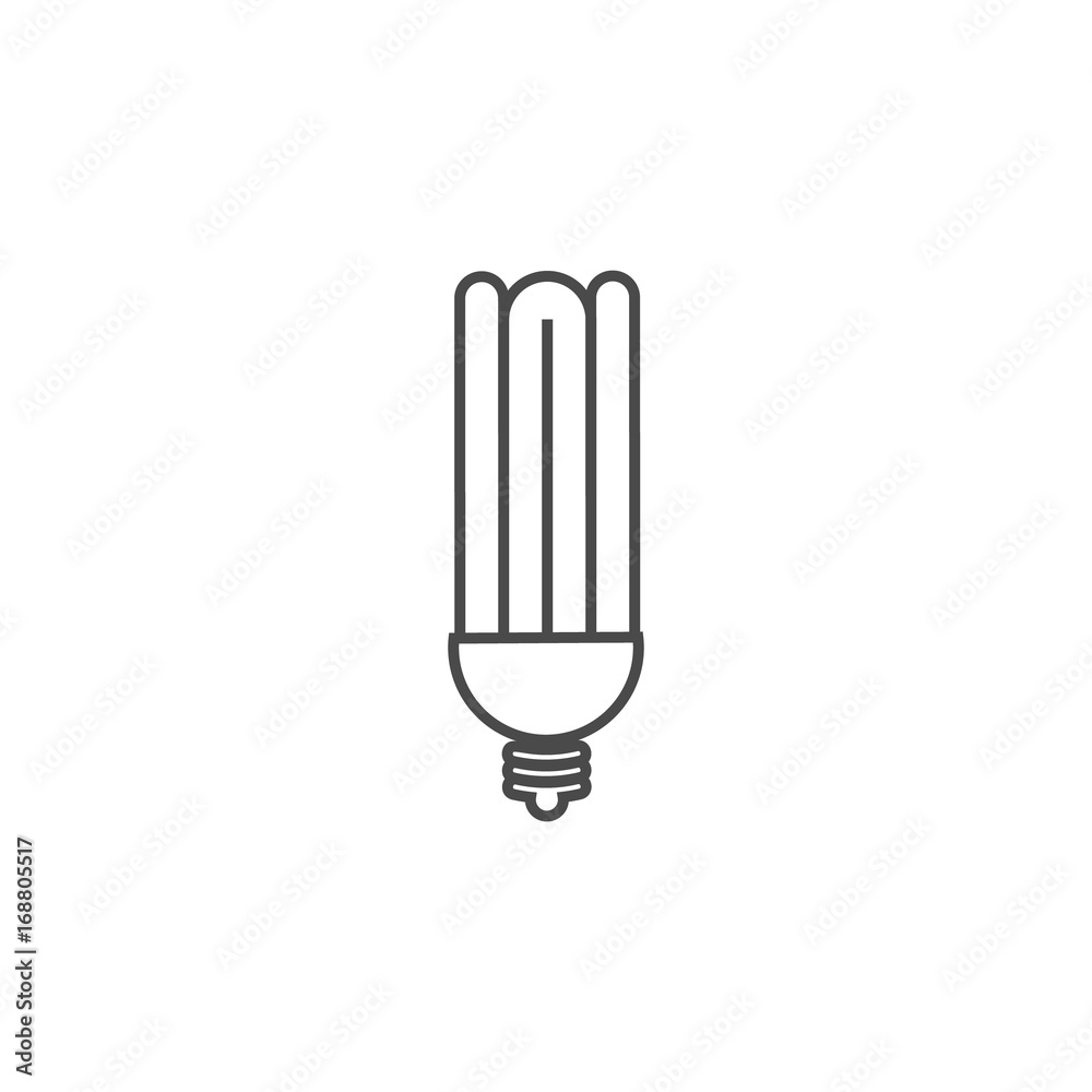 Eco powersave lamp line icon. Saving electricity concept. Ecology bulb saves electricity. Eco powersave lamp line icon. Saving electricity concept. Ecology bulb saves electricity.