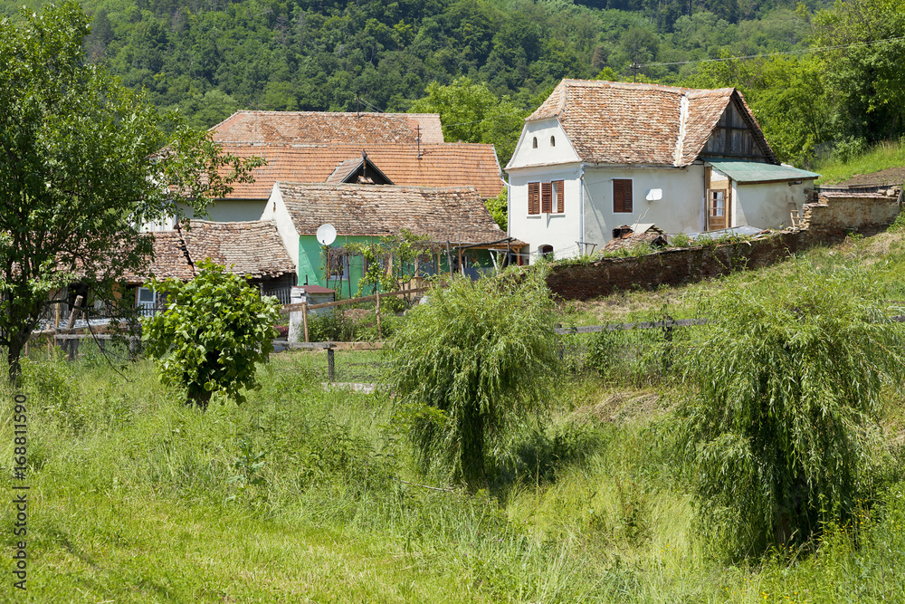 Houses in the hills of Romania 