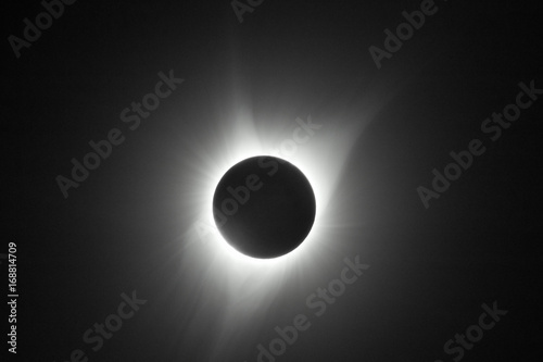 Solar Eclipse With Large Corona Detail