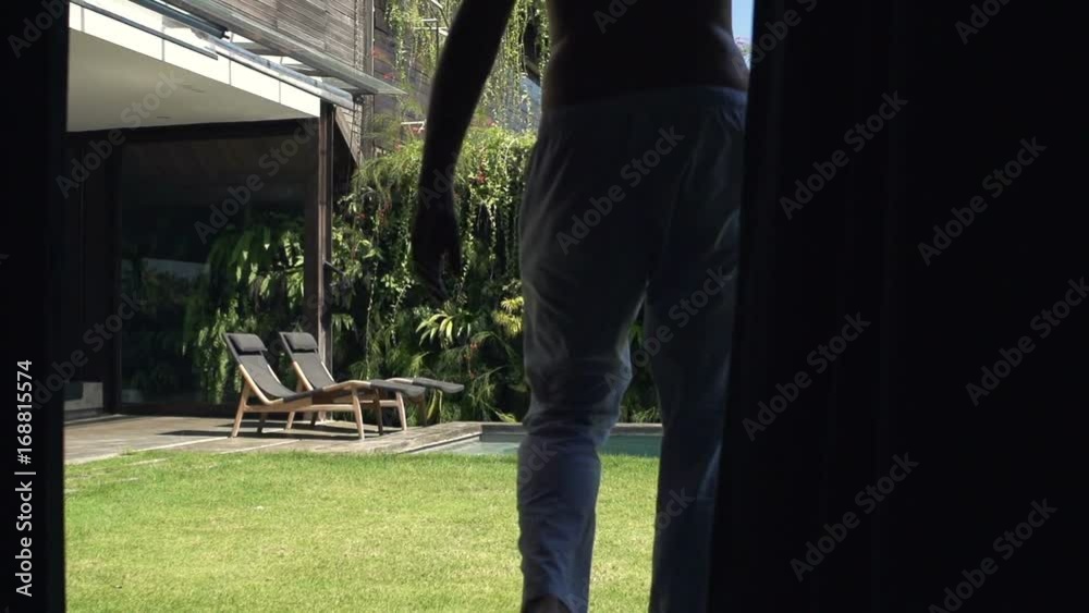 Man walking out to garden and enjoying sunny day, super slow motion 240fps
Man walking out to garden and enjoying sunny day, super slow motion 240fps