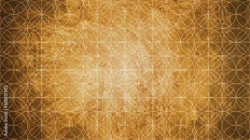 Konstfotografi Sacred geometry in flower pattern shape