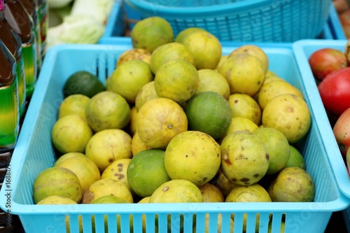 lemons at the market
