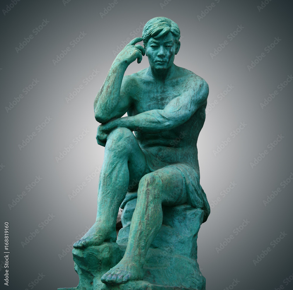 The thinker located in myeoungdong south korea. The thinker located in myeoungdong south korea.