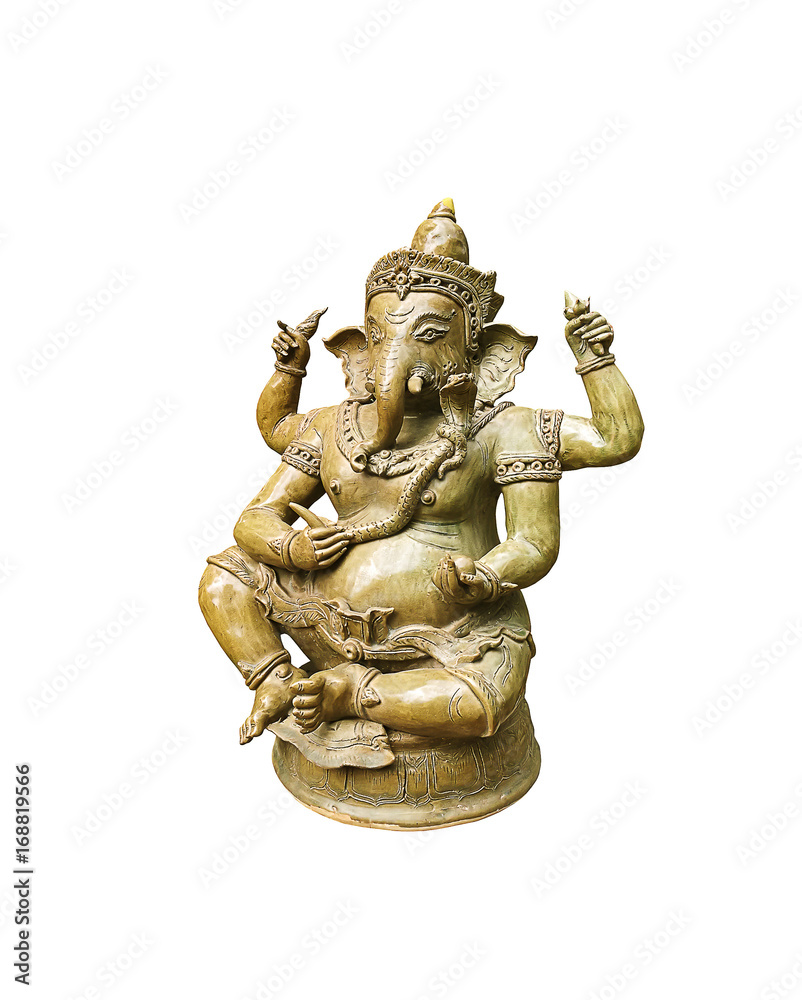 Ganesha Statue isolated on white background