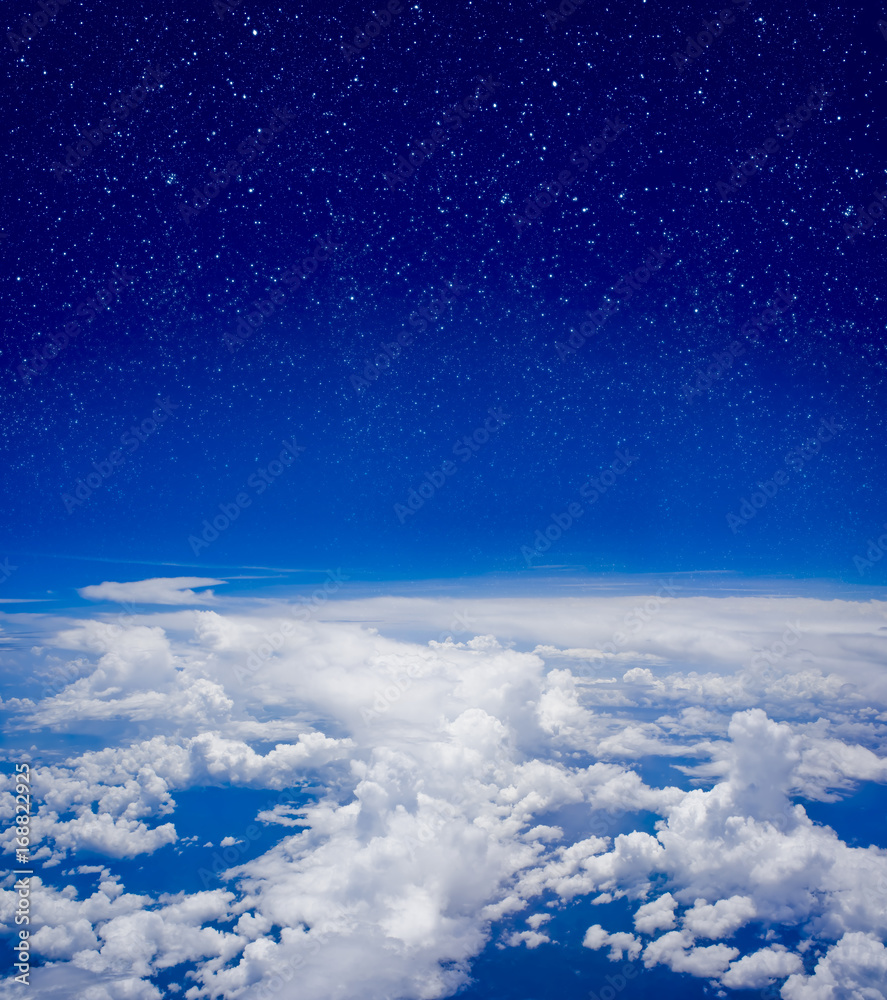 High altitude view between sky and space High altitude view between sky and space