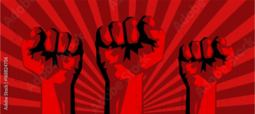 revolution fist concept