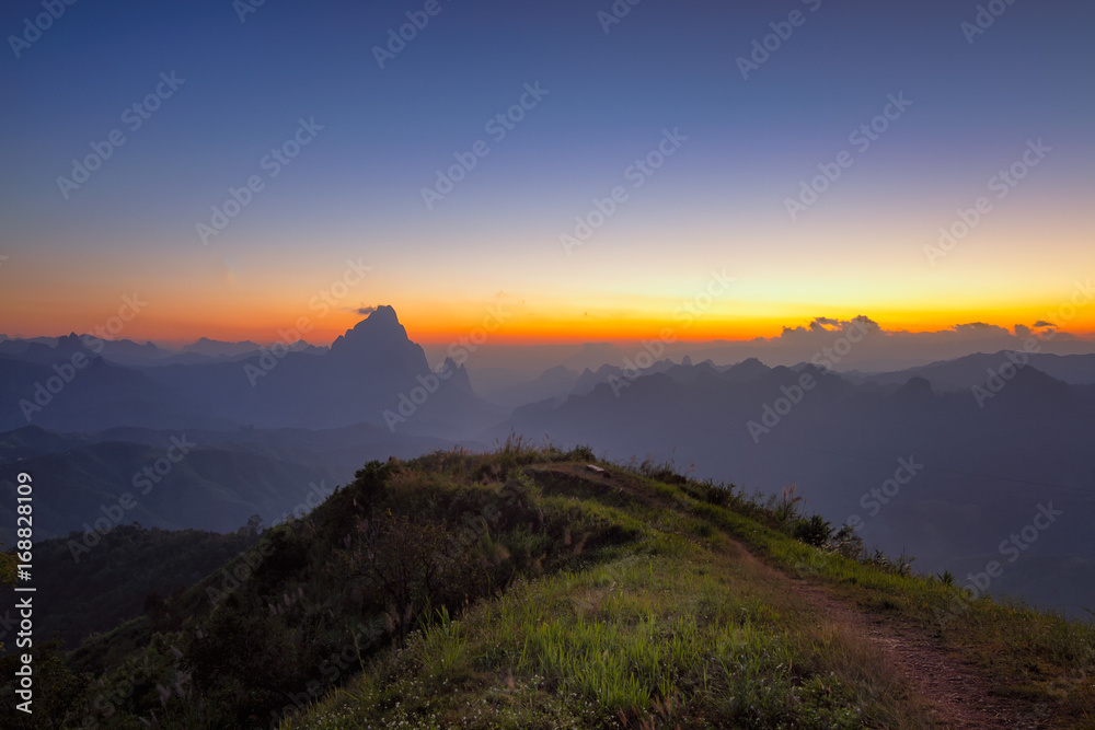 mountain and travel concept in Laos