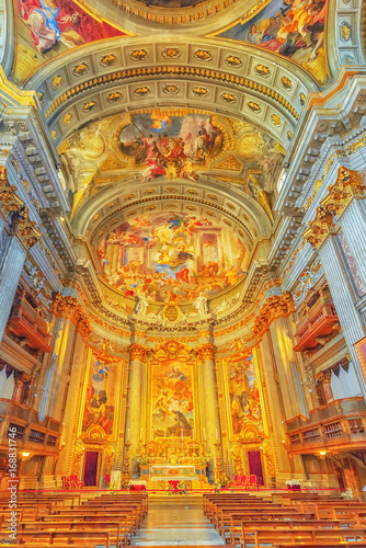 Inside the Church of St. Ignatius of Loyola at Campus Martius (Italian: Chiesa di Sant'Ignazio di Loyola in Campo Marzio. Italy. photo