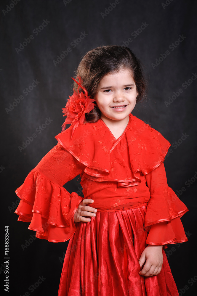 Girl in red dress Girl in red dress