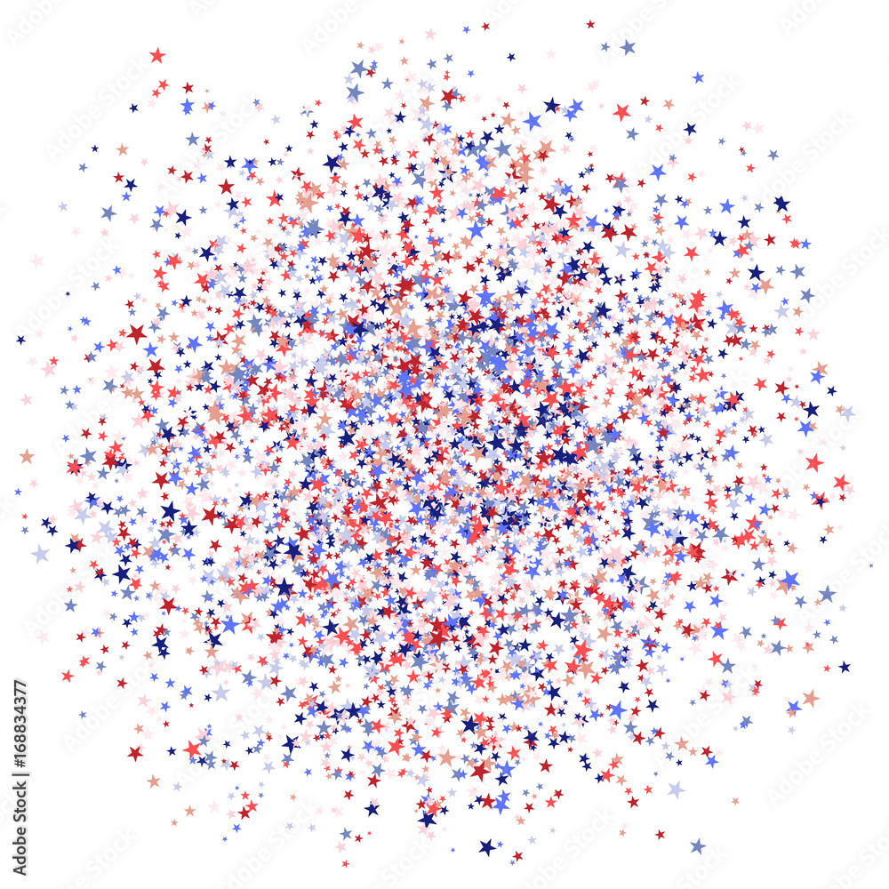 Red, blue and white stars like a spot, national USA flag colors. Red, blue and white stars like a spot, national USA flag colors.