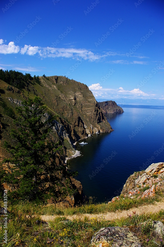 View on lake Baikal from Olkhon island