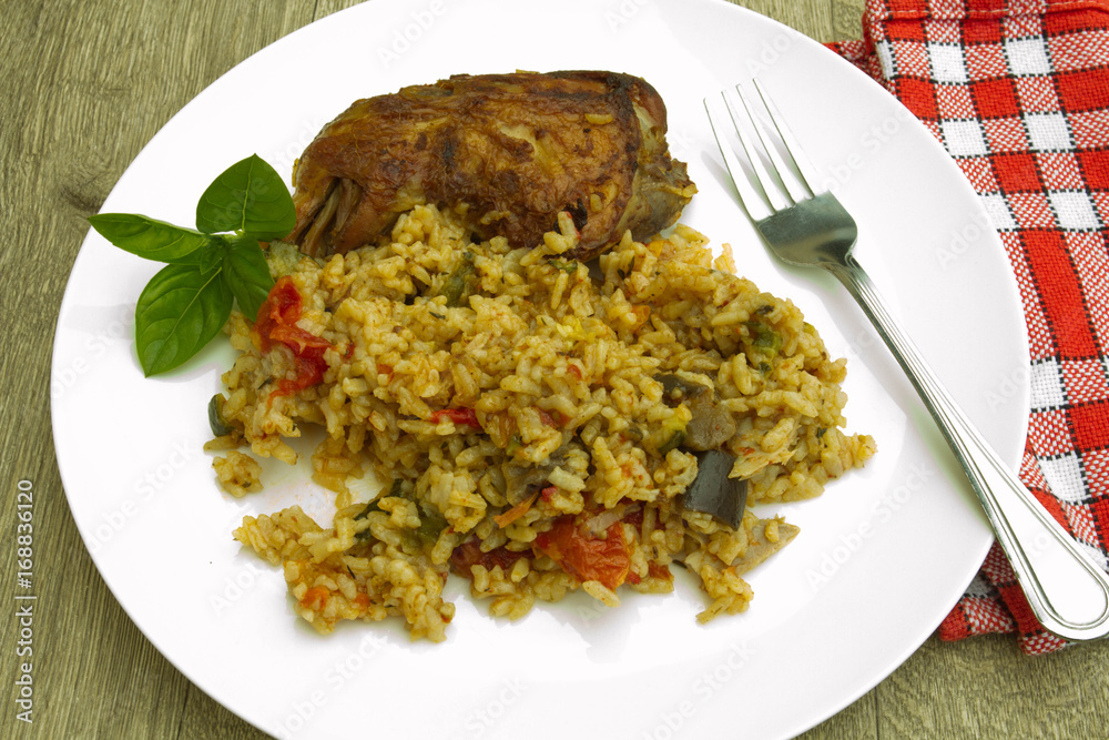 poulet et riz poulet et riz