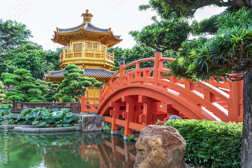 Golden Temple in Nan Lian Garden, Chi Lin Nunnery, Hong Kong.