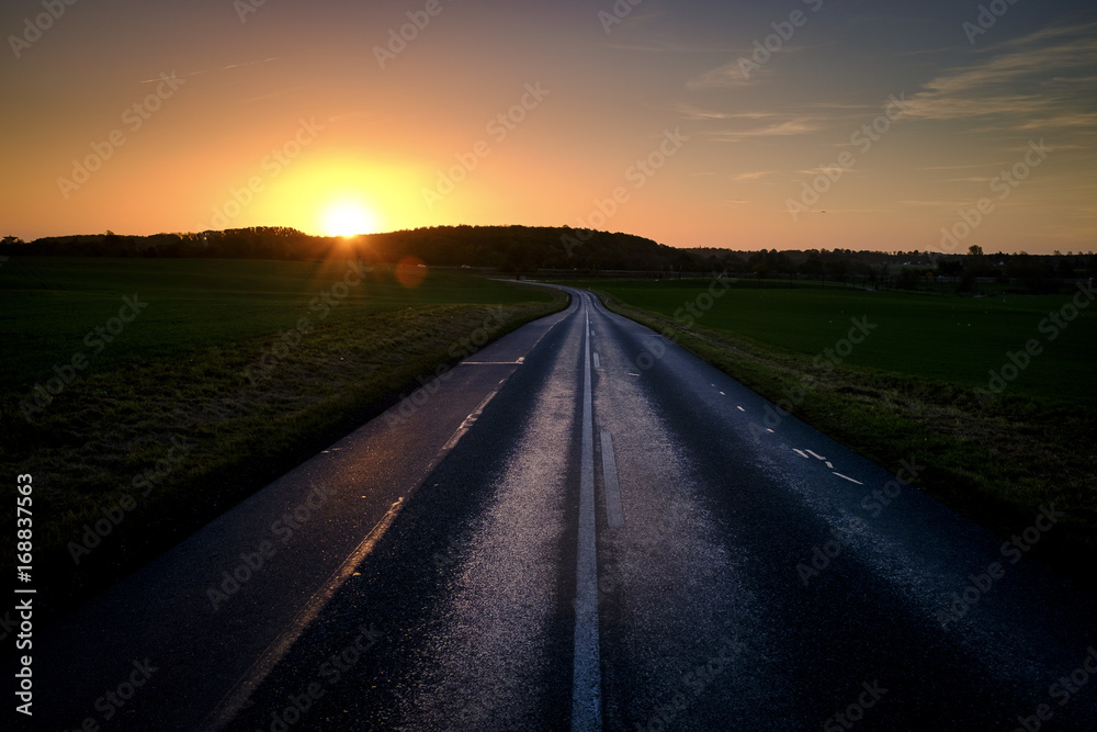 Spring Sunrise Road