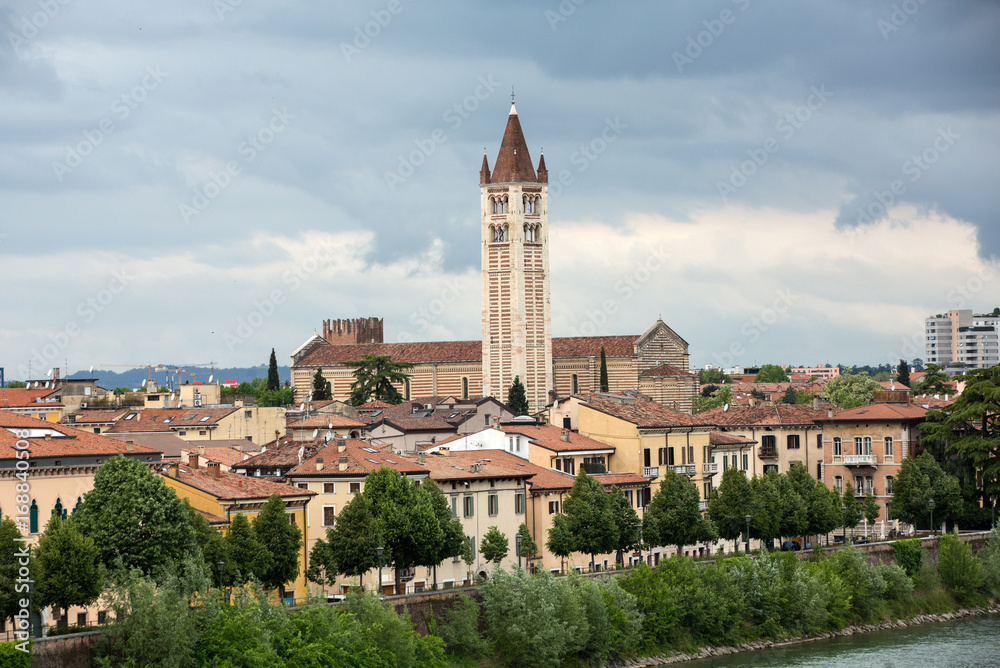 Historic center of Verona in Italy