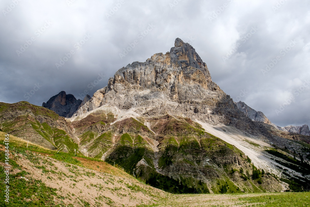 Mountain peak of Cimon della Pala in the Italian dolomites near San Martino di Castrozza. Mountain peak of Cimon della Pala in the Italian dolomites near San Martino di Castrozza.