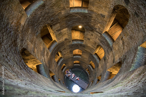 ORVIETO, ITALY - JULY 2017- "Pozzo di San Patrizio", a historic well in Orvieto