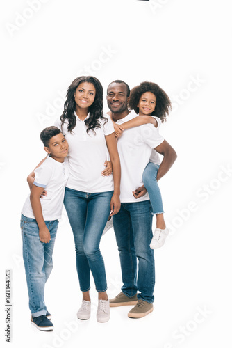 happy african american family