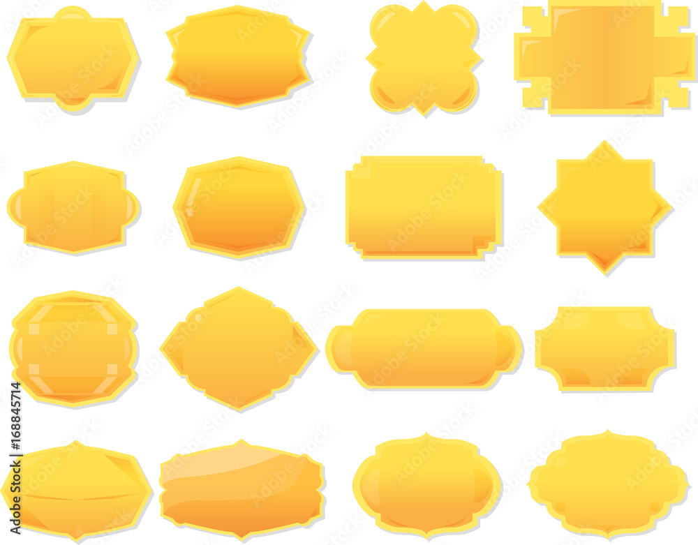 Collection banner for text and message isolated white background Collection banner for text and message isolated white background